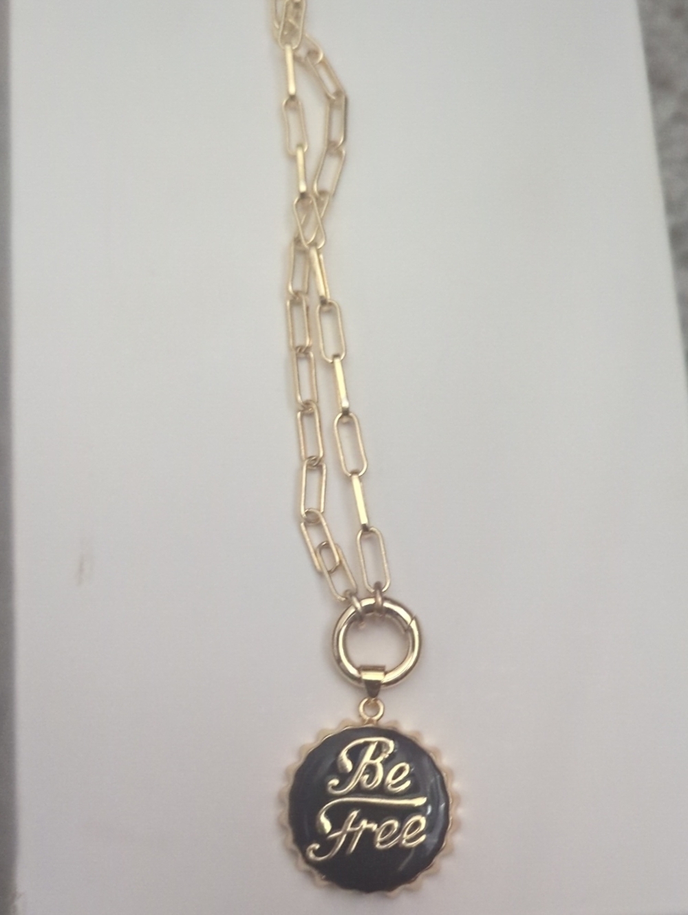 Be Free Gold-Tone Pendant Necklace - Women Jewelry